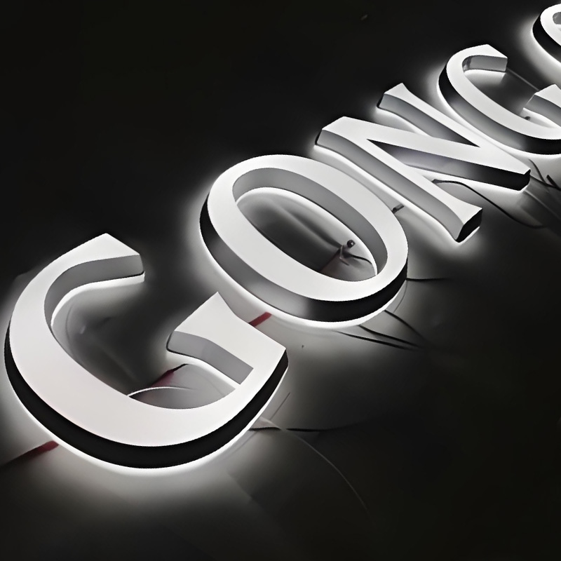 Custom lighted acrylic signs for business storefront - 图片 4