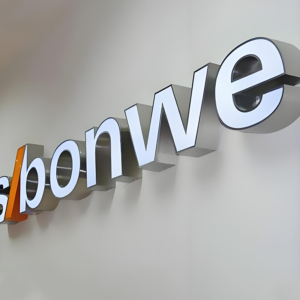 Custom business signs outdoor illuminated letters Stainless steel led sign