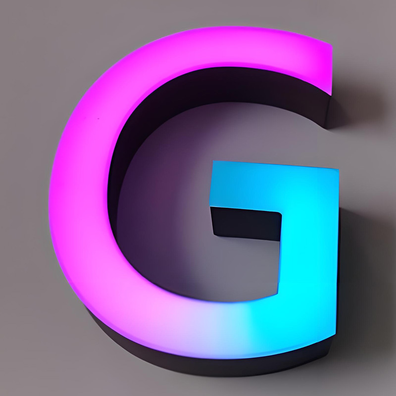 RGB Channel Letters, Custom lighted signs for business - Image 2