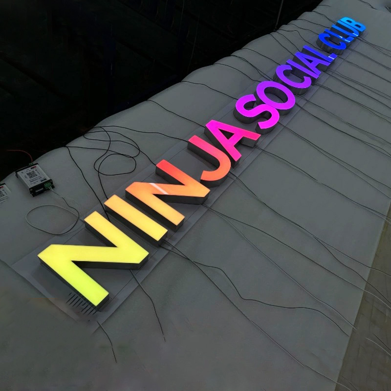 Custom RGB Led Sign for business - Image 2