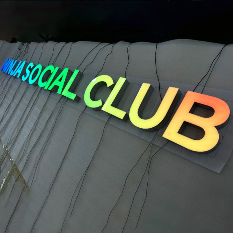 Custom RGB Led Sign for business - Image 3