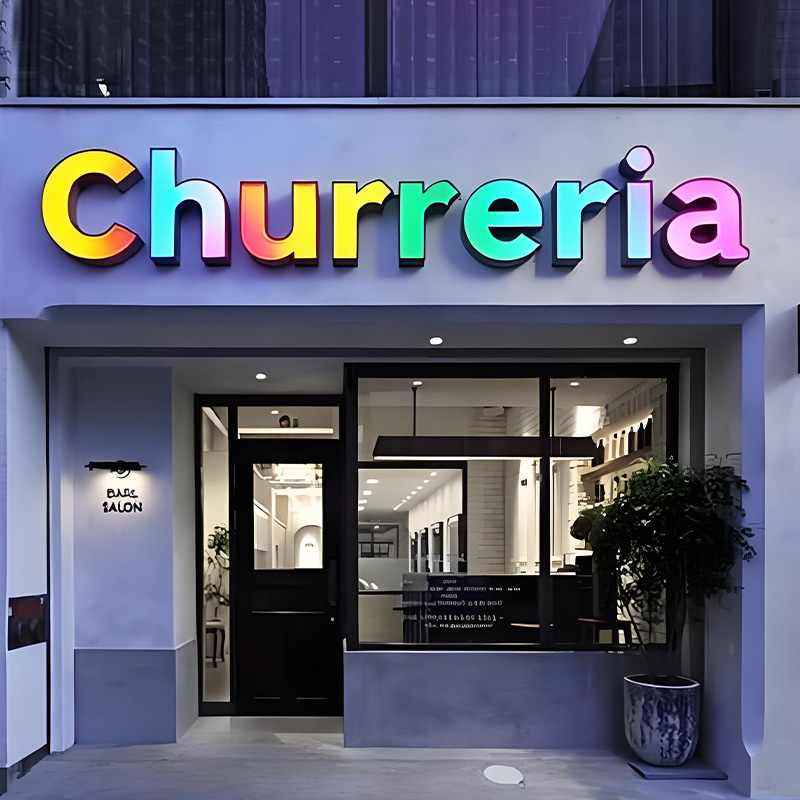 Custom Metal Led sign RGB Channel Letters Signs for Business