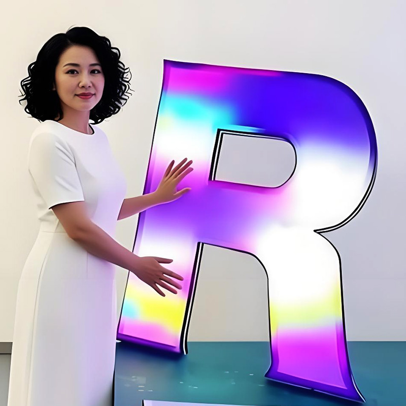 3D printing RGB LED sign for business outdoor store storefront signs