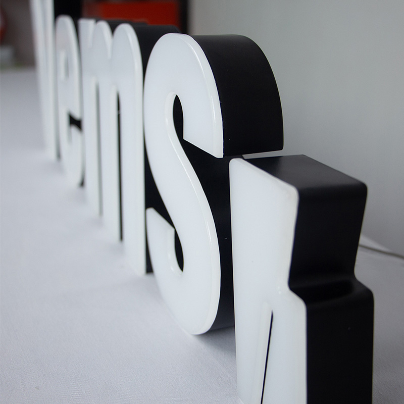 Trimless stainless steel channel letters led sign for business