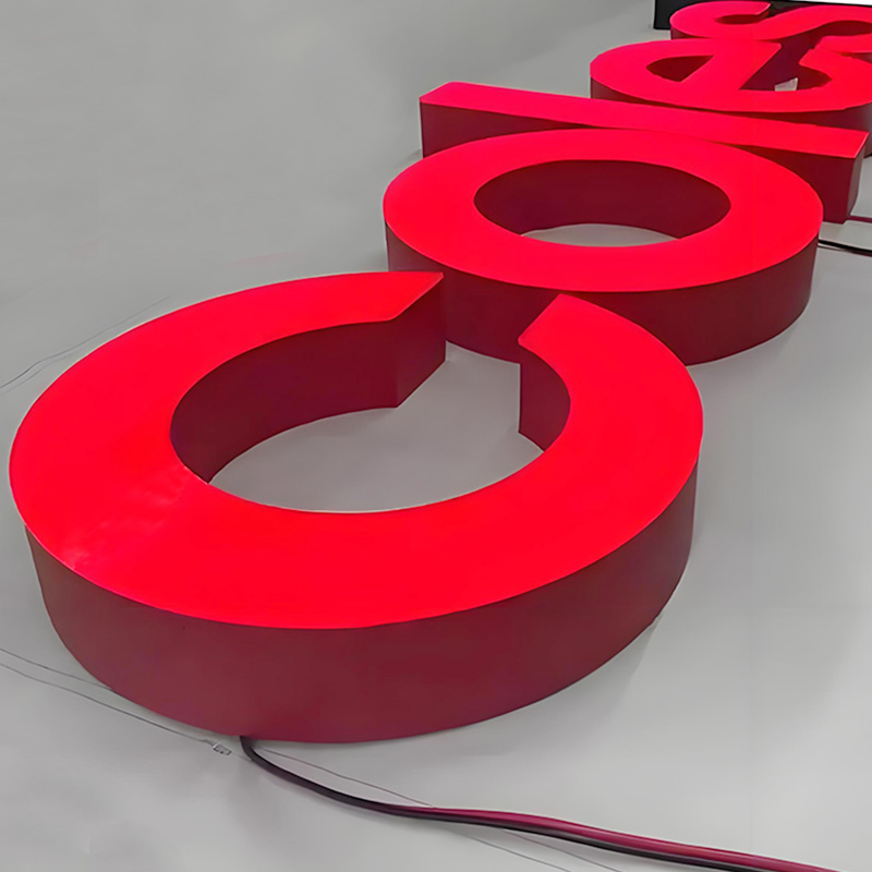 304 stainless steel Frameless Led signs for business outdoor store sign
