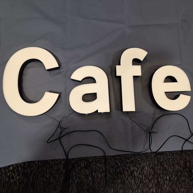 Trimless channel signs for business led sign 304 stainless steel