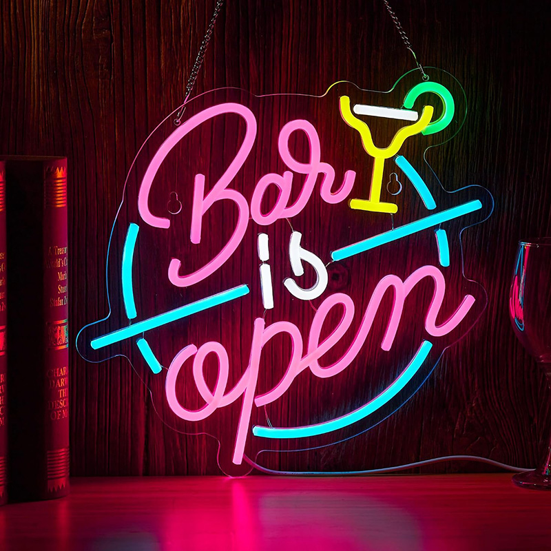 Led open neon sign for shop bar club